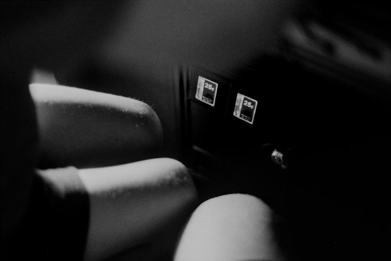 Insert Coin — Home (2026). Black and white photograph by Jeff Pearson.